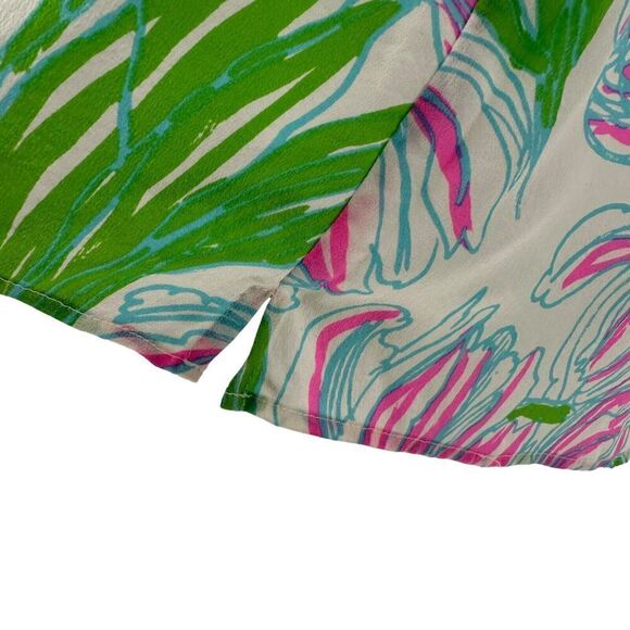 Lilly Pulitzer Silk Top Houston Ring The Bellboy Size XS Tulip Preppy Sleeveless - Picture 6 of 11